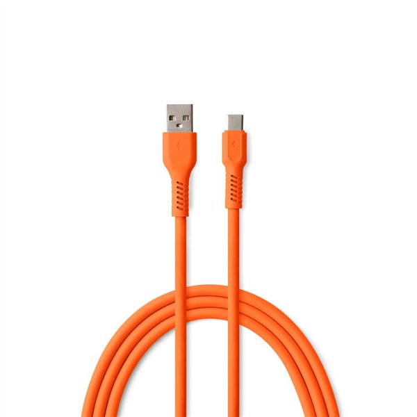 COLORUM laidas USB-A - USB-C 1,8m 3A CK60-AC-10 xOrange