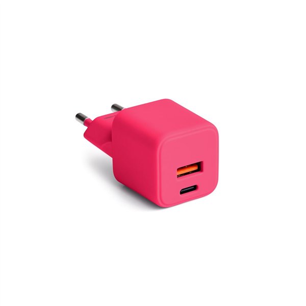 COLORUM sienas lādētājs USB-A + USB-C PD 30W CLS30-AC-02 x Magenta