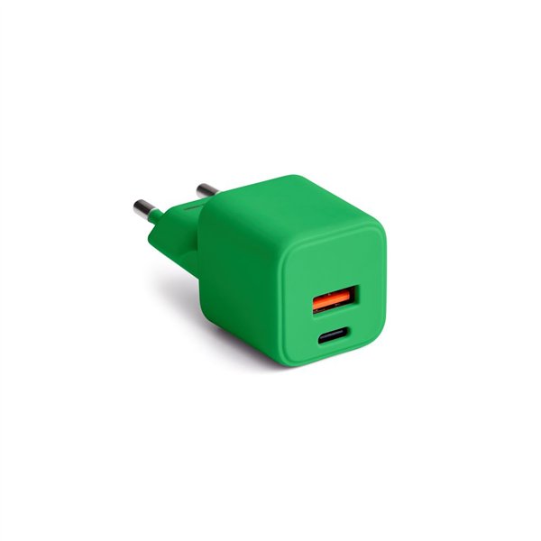 COLORUM sienas lādētājs USB-A + USB-C PD 30W CLS30-AC-04 xGreen