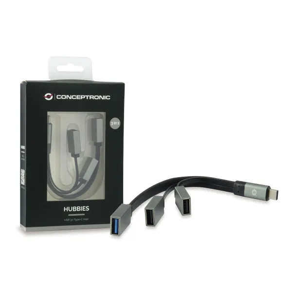 USB-разветвитель Conceptronic 110514407 Серый
