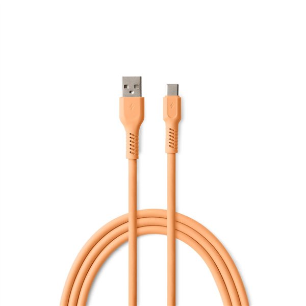 COLORUM kabelis USB-A - USB-C 1,8m 3A CK60-AC-14 x Peach Fuzz