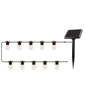 Светодиодная гирлянда Forever Light на солнечных батареях SUNARI FLS-60 7,5 м, 10 лампочек, IP44