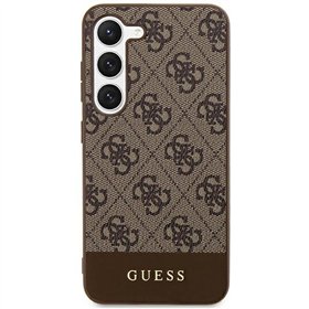 Чехол Guess для Samsung Galaxy S24 Plus S926 GUHCS24MG4GLBR, жёсткий чехол 4G Stripe Collection, коричневый