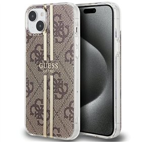 Guess iPhone 15 Plus 6,7" -puhelimen kuoret GUHCP15MH4PSEGW ruskea HC IML 4G GOLD STRIPE