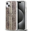 Guess iPhone 15 Plus 6,7" -puhelimen kuoret GUHCP15MH4PSEGW ruskea HC IML 4G GOLD STRIPE