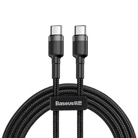 Kaapeli USB C Baseus Cafule Musta Musta/Harmaa 1 m