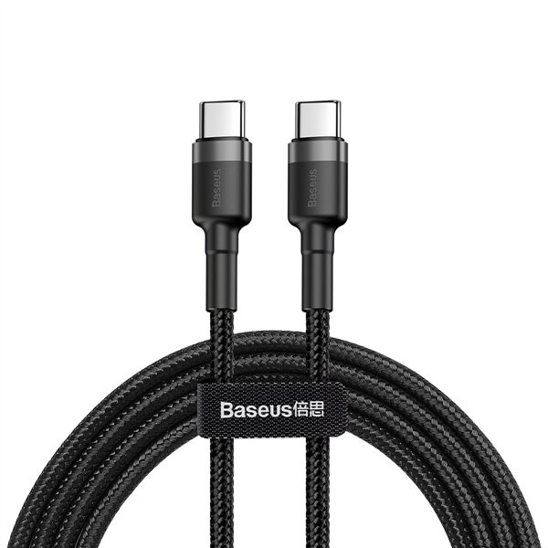 Kaapeli USB C Baseus Cafule Musta Musta/Harmaa 1 m