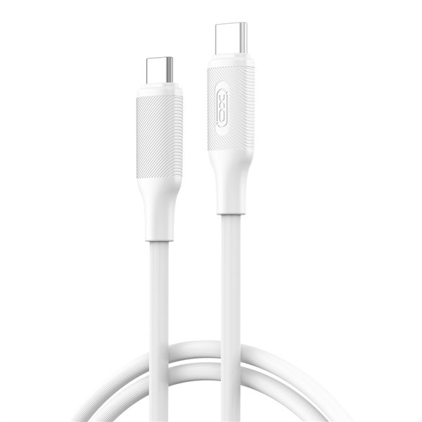 XO-kaapeli NB-Q265B PD USB-C - USB-C 1,0m 60W valkoinen