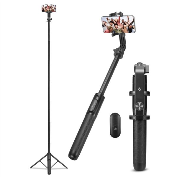 Spigen S560W Bluetooth selfie stick tripod black