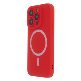 Silicon Soft Mag Case for iPhone 15 Pro 6,1&quot red