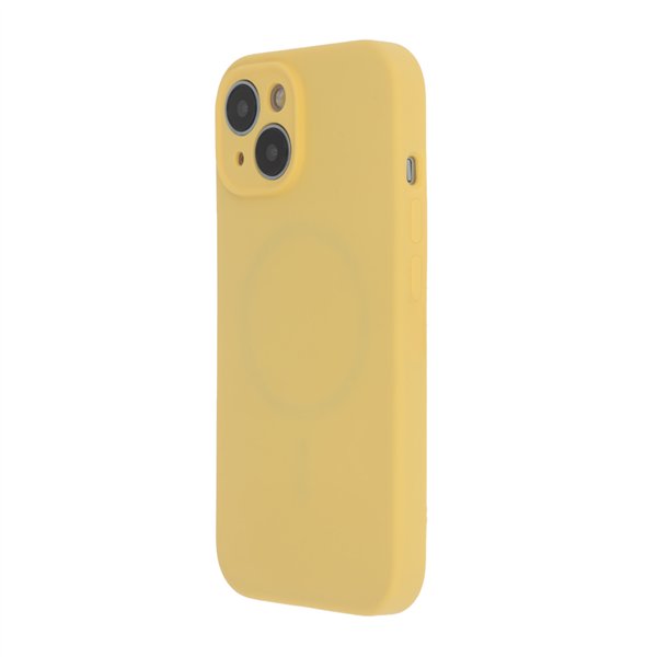 Мягкий чехол Magnet для iPhone 15 6,1" пастельно-желтый