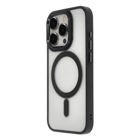 Satin Elegant Mag Case for iPhone 15 6,1&quot black