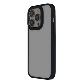 Satīna elegants matēts maciņš iPhone 14 6,1" melns