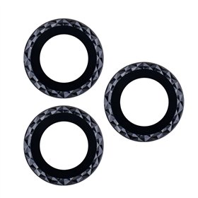 iPhone 11 Pro Max -puhelimen lasit, musta rombikuvio (3 kpl)