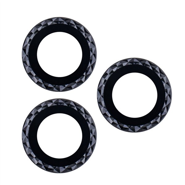 iPhone 14 Plus 6,7 collu melnu romba formas lēcu briļļu komplekts (2 gab.)