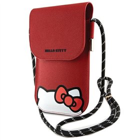 Hello Kitty Bag red Leather Hiding Kitty Cord