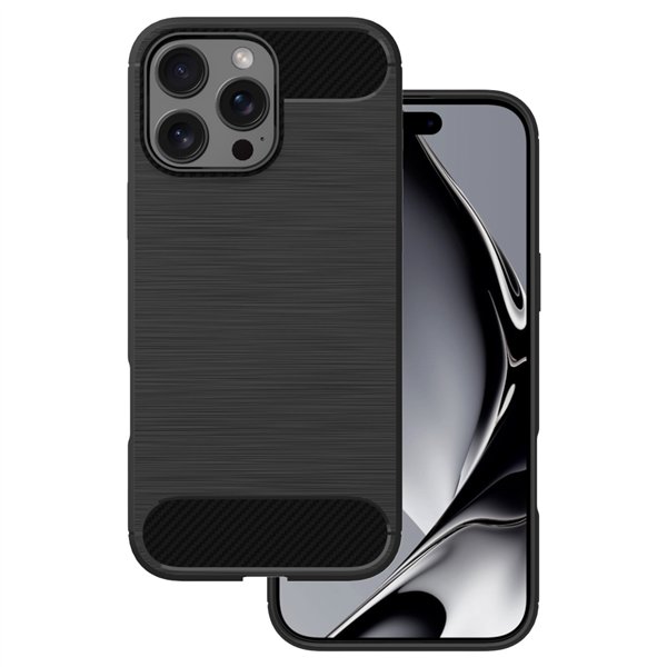 Vienkāršs melns vāciņš iPhone 15 Pro Max 6,7"