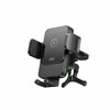 XO automašīnas turētājs WX041 ar bezvadu induktīvo lādētāju 15W melns gaisa ventilācijas atvere