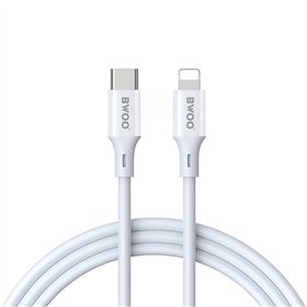 BWOO Cable USB-C - Lightning 1m 27W ABS + TPE X283 C-L white