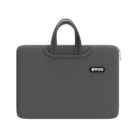 BWOO neoprene laptop bag 14&quot grey