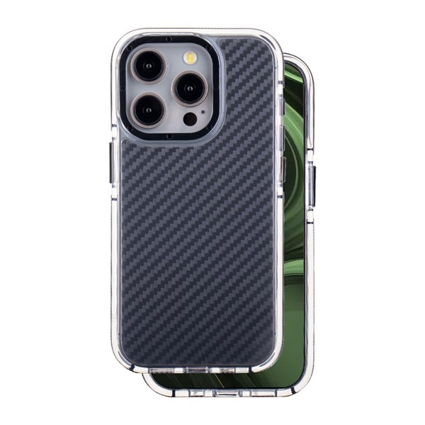 Чехол из акрила и карбона для iPhone 15 Pro 6,1", черный