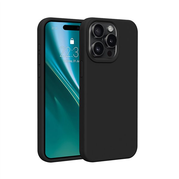 Etteri Silicone case for iPhone 15 Pro 6,1&quot black
