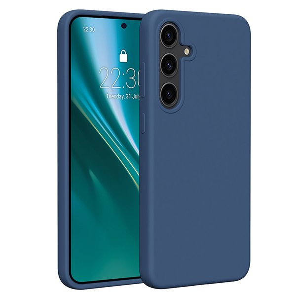 Etteri silikoninis dėklas, skirtas Samsung Galaxy S24 Plus, tamsiai mėlynas