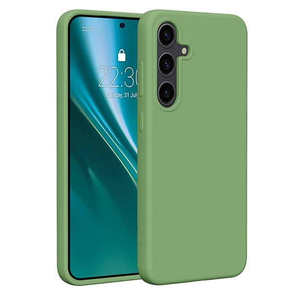 Etteri silikoninis dėklas, skirtas Samsung Galaxy S24 Plus, šviesiai žalias