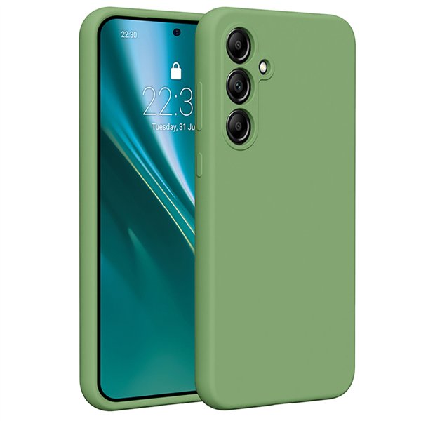 Etteri Silikona maciņš priekš Samsung Galaxy A55 5G gaiši zaļš