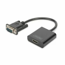 HDMI - VGA Adapteri Digitus DA-70473 Musta