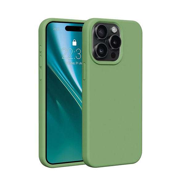 Etteri Silicone case for iPhone 12 / 12 Pro 6,1&quot light green