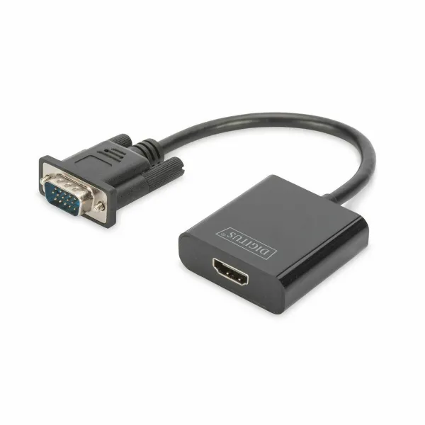 HDMI - VGA Adapteri Digitus DA-70473 Musta