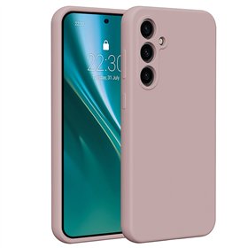 Силиконовый чехол Etteri для Samsung Galaxy S23 FE светло-розовый