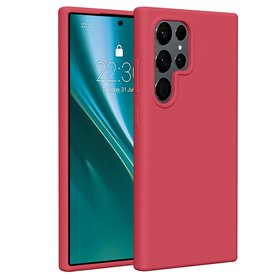 Etteri silikonikotelo Samsung Galaxy S24 Ultra vadelmalle