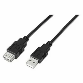 Удлинительный кабель TooQ FS20200M-B 1,8 m USB Чёрный 1,8 m