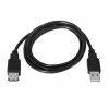 Удлинительный кабель TooQ FS20200M-B 1,8 m USB Чёрный 1,8 m