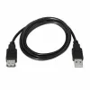 Удлинительный кабель TooQ FS20200M-B 1,8 m USB Чёрный 1,8 m