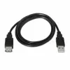 Удлинительный кабель TooQ FS20200M-B 1,8 m USB Чёрный 1,8 m