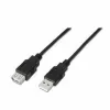 Удлинительный кабель TooQ FS20200M-B 1,8 m USB Чёрный 1,8 m
