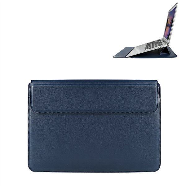 Devia laptop bag / MacBook bracket bag Ultra-Thin 13,3'' waterproof PU leather blue