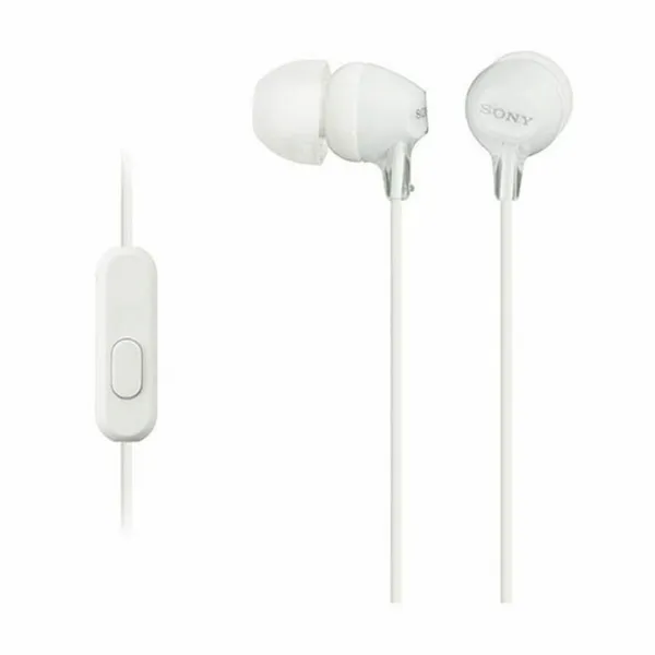 Headphones with Microphone Sony MDR-EX155AP White