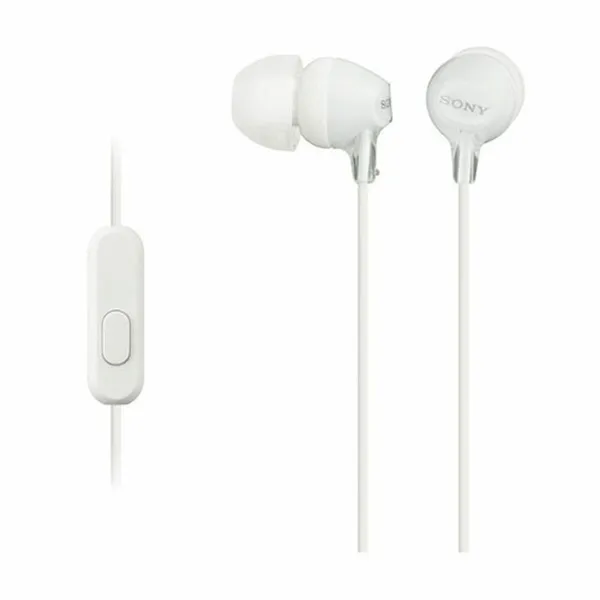 Headphones with Microphone Sony MDR-EX155AP White