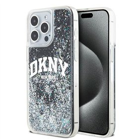 DKNY case for iPhone 15 Pro Max 6,7&quot DKHCP15XLBNAEK black HC liquid glitters w arch logo