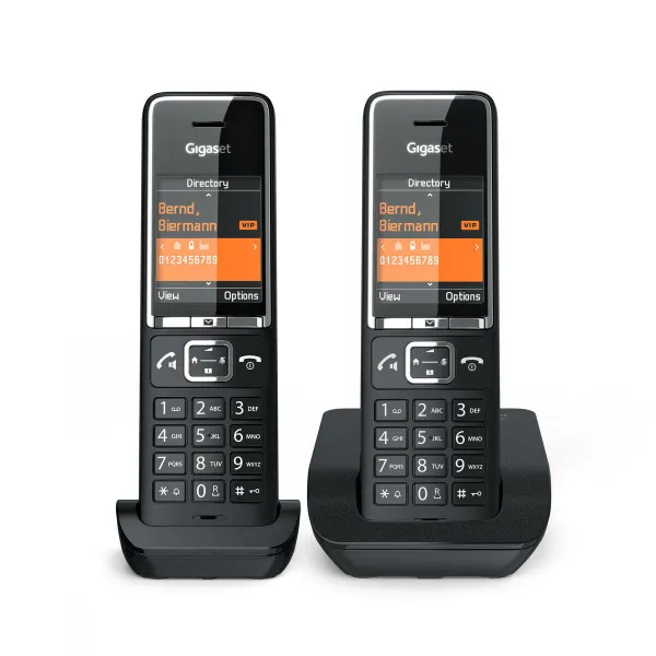 Belaidis telefonas Gigaset COMFORT 550 duo Juoda