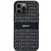 DKNY-suojakuori Samsung Galaxy S24 Plus -puhelimelle DKHCS24MPRTHSLK musta HC PU toistuva tekstuurikuvio sävyraidalla