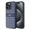 DKNY maciņš iPhone 15 Pro Max 6,7" DKHCP15XPRTHSLB melns HC Magsafe PU atkārtota raksta un sakrauta logotipa vāciņš