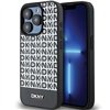 DKNY case for iPhone 15 Pro Max 6,7&quot DKHMP15XPSOSPK black HC Magsafe pu repeat pattern w bottom stripe