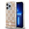 DKNY maciņš iPhone 15 Pro Max 6,7" DKHMP15XHCPTSP melns HC Magsafe PC TPU rūtainais raksts ar apdrukātām svītrām