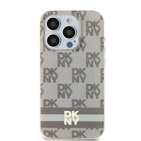 Чехол DKNY для iPhone 15 6,1 дюйма DKHMP15SHCPTSE бежевый HC Magsafe из поликарбоната и термопластичного полиуретана с клетчатым