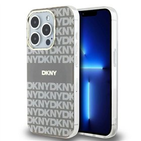 Чехол DKNY для iPhone 15 Pro Max 6,7 дюйма DKHMP15XHRHSEE, черный, HC Magsafe, поликарбонат, ТПУ, узор с повторяющейся текстурой